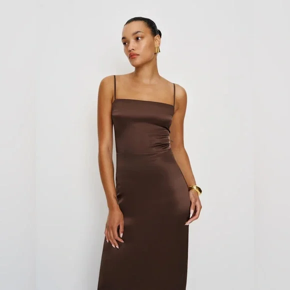 Reformation Frankie Silk Dress - Picture 2 of 12